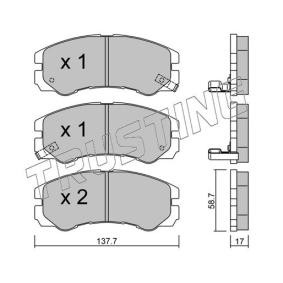 Bremsbeläge 366.0 für ISUZU