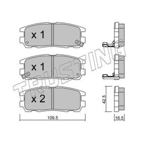 Bremsbeläge 367.0 für ISUZU
