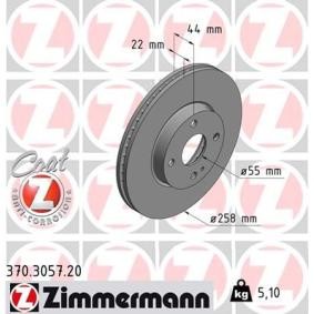 Bremsscheibe 370.3057.20 von ZIMMERMANN günstig für 58,15 € online kaufen