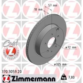 Bremsscheibe für MAZDA von ZIMMERMANN