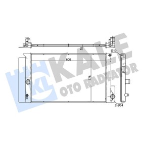 Achetez des Radiateur du moteur KALE OTO RADYATOR 372000 à prix pour 102,37 €