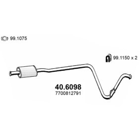 Mittelschalldämpfer 40.6098