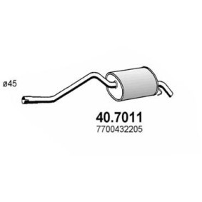 Kjøp Bakre eksospotte av ASSO 40.7011 til den lave prisen 1766,24 NOK