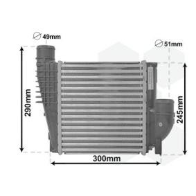 Kjøp Intercooler av VAN WEZEL 40004385 til den lave prisen 1089,51 NOK