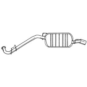 Endschalldämpfer 42612 für SKODA
