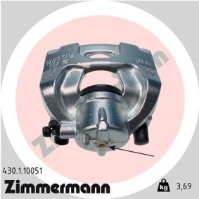 Kjøp Bremsecaliper av ZIMMERMANN 430.1.10051 til den lave prisen 1405,75 NOK