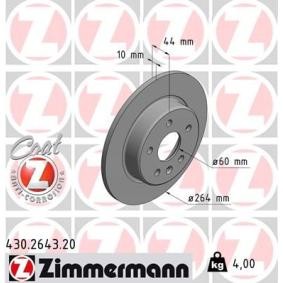 Bremsscheibe 430.2643.20 von ZIMMERMANN günstig für 43,58 € online kaufen