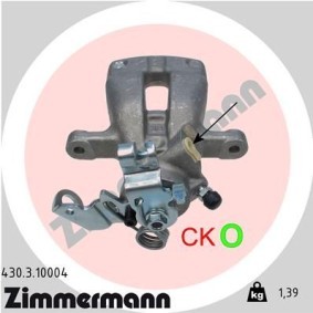 Kjøp Bremsecaliper av ZIMMERMANN 430.3.10004 til den lave prisen 1666,64 NOK