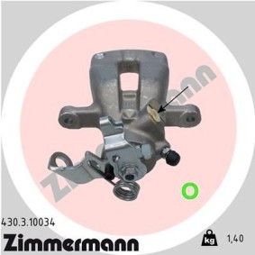 Kjøp Bremsecaliper av ZIMMERMANN 430.3.10034 til den lave prisen 1510,56 NOK