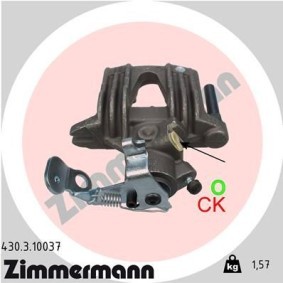 Kjøp Bremsecaliper av ZIMMERMANN 430.3.10037 til den lave prisen 1589,03 NOK