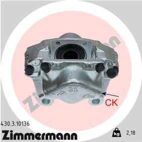 Kjøp Bremsecaliper av ZIMMERMANN 430.3.10136 til den lave prisen 1510,56 NOK