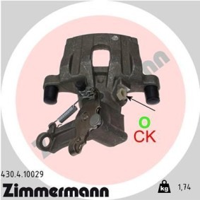 Kjøp Bremsecaliper av ZIMMERMANN 430.4.10029 til den lave prisen 2265,89 NOK