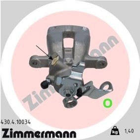 Kjøp Bremsecaliper av ZIMMERMANN 430.4.10034 til den lave prisen 1510,56 NOK