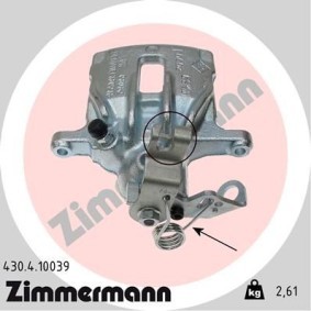 Kjøp Bremsecaliper av ZIMMERMANN 430.4.10039 til den lave prisen 1681,49 NOK