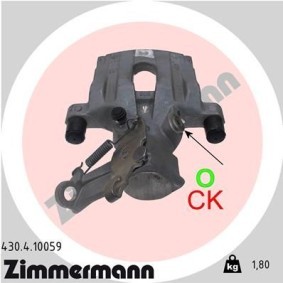 Kjøp Bremsecaliper av ZIMMERMANN 430.4.10059 til den lave prisen 2046,40 NOK