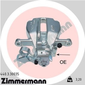 Kjøp Bremsecaliper av ZIMMERMANN 440.3.30035 til den lave prisen 1494,18 NOK