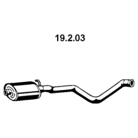 Acquista Silenziatore anteriore da EBERSPÄCHER 19.2.03 a buon mercato per soli 199,51 €