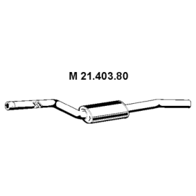 Mittelschalldämpfer 21.403.80