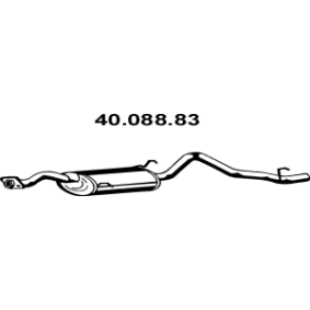 Kjøp Bakre eksospotte av EBERSPÄCHER 40.088.83 til den lave prisen 3411,47 NOK