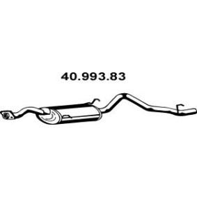 Kjøp Bakre eksospotte av EBERSPÄCHER 40.993.83 til den lave prisen 1964,27 NOK