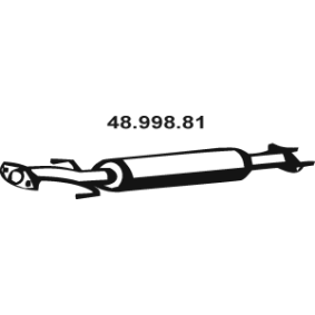 Acquista Marmitta centrale da EBERSPÄCHER 48.998.81 a buon mercato per soli 162,05 €
