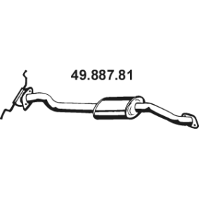 Achetez des Silencieux intermédiaire EBERSPÄCHER 49.887.81 à prix pour 97,08 €