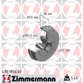 Bremstrommel von ZIMMERMANN 470.1856.00