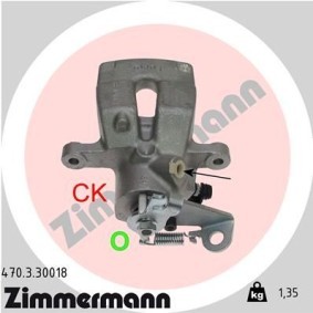 Kjøp Bremsecaliper av ZIMMERMANN 470.3.30018 til den lave prisen 1821,79 NOK
