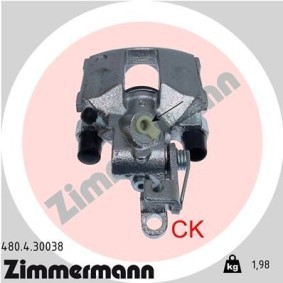 Kjøp Bremsecaliper av ZIMMERMANN 480.4.30038 til den lave prisen 2399,05 NOK