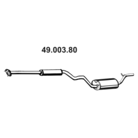 Achetez des Silencieux intermédiaire EBERSPÄCHER 49.003.80 à prix pour 233,47 €