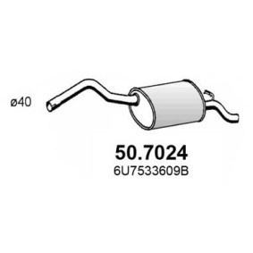 Kjøp Bakre eksospotte av ASSO 50.7024 til den lave prisen 1606,48 NOK