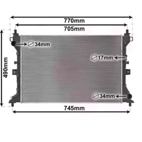 Achetez des Radiateur du moteur VAN WEZEL 52012703 à prix pour 169,85 €