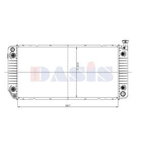 Acquista Radiatore motore da AKS DASIS 520143N a buon mercato per soli 264,82 €