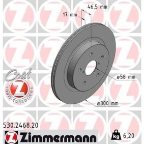 Bremsscheibe 530.2468.20 von ZIMMERMANN günstig für 59,82 € online kaufen