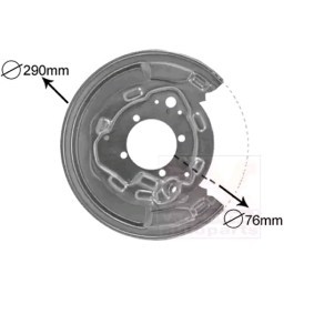 Comprar Chapa protectora contra salpicaduras, disco de freno de VAN WEZEL 5307374 a bajo precio de 35,52 €