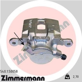 Kjøp Bremsecaliper av ZIMMERMANN 540.1.50058 til den lave prisen 1625,86 NOK