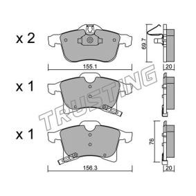 Acquista Kit pastiglie freni da TRUSTING 555.0 a buon mercato per soli 65,14 €