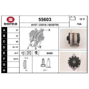 Lichtmaschine des Herstellers EAI - Originalware Artikelnummer: 55603