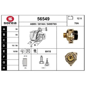 Lichtmaschine 56549 für 306 Schrägheck (7A, 7C, N3, N5) für 92,24 CHF