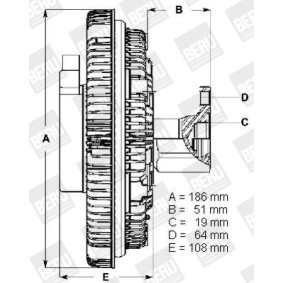 Kjøp Clutch, kjølevifte av BERU LK031 til den lave prisen 4225,08 NOK