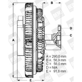 Kjøp Clutch, kjølevifte av BERU LK094 til den lave prisen 5706,96 NOK