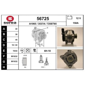 Lichtmaschine 56725 für 307 SW (3H) für 162,89 CHF