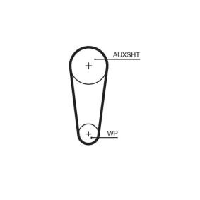 Achetez des Courroie de distribution GATES 5683XS à prix pour 13,42 €