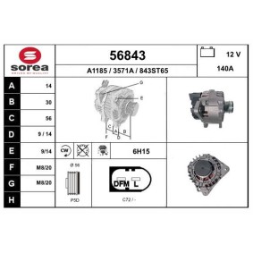 Köp Generator av EAI 56843 till det låga priset 2825,17 kr