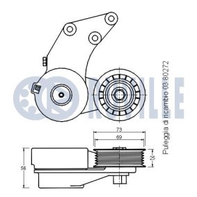 Compre Rolo tensor, correia dentada de RUVILLE online para BT-50 Camião de plataforma/chassis (CD, UN) a preços moderados