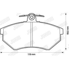 Acquista Kit pastiglie freni da JURID 571485J a buon mercato per soli 83,43 €
