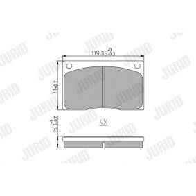 Acquista Kit pastiglie freni da JURID 571533J a buon mercato per soli 32,35 €