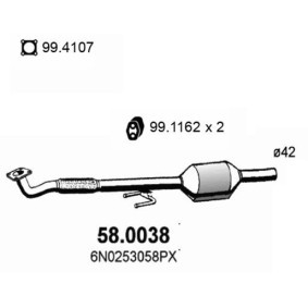 Acquista Catalizzatore da ASSO 58.0038 a buon mercato per soli 288,97 €