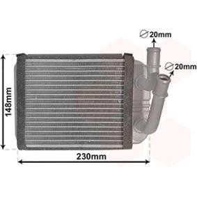 Acquista Scambiatore calore per riscaldamento abitacolo da VAN WEZEL 58006381 a buon mercato per soli 63,58 €