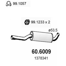Mittelschalldämpfer 60.6009